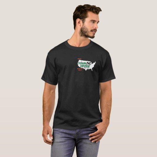 Tour Divide Elevation Profile t-shirt (Sideways) | Zazzle