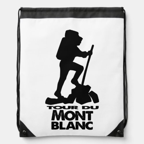 Tour du Mont Blanc _ Hiking Trail _  Drawstring Bag