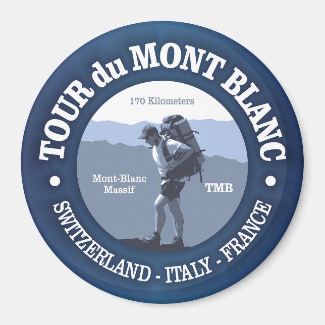 Tour du Mont Blanc Magnet (Front)