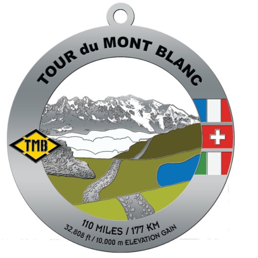 Tour Du Mont Blanc Medal (Front)