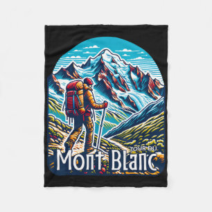 Tour Du Mont Blanc Tmb Switzerland Italy France Al Fleece Blanket