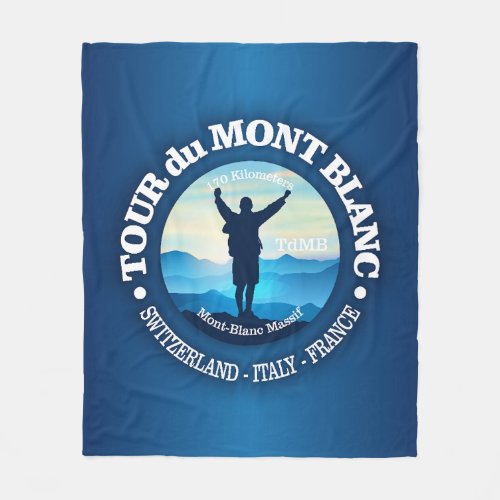Tour du Mont Blanc V Fleece Blanket