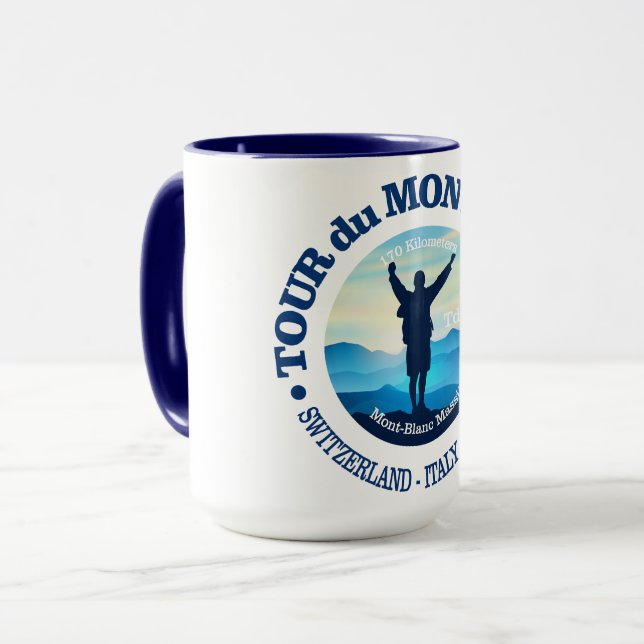 Tour du Mont Blanc (V) Mug (Front Left)