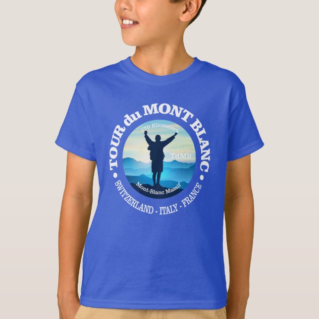 Tour du Mont Blanc (V) T-Shirt (Front)