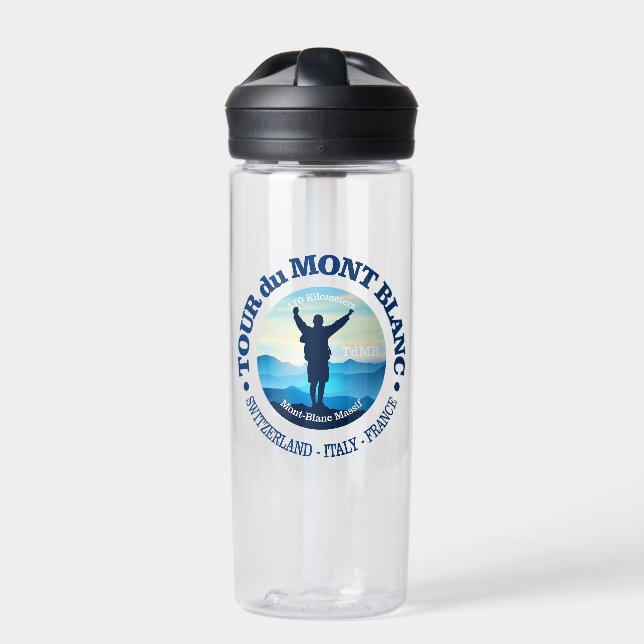 Tour du Mont Blanc (V) Water Bottle (Front)