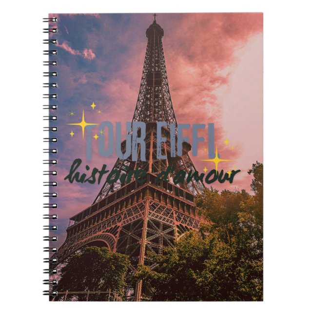 Tour Eiffel Notebook – Parisian Romance in Paris  (Front)