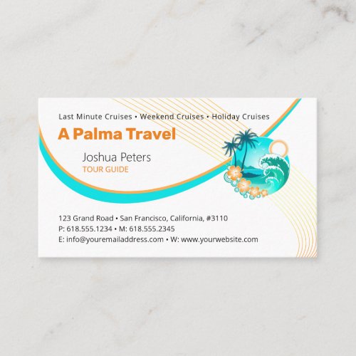 Tour Guide  Best Vacations Business Card