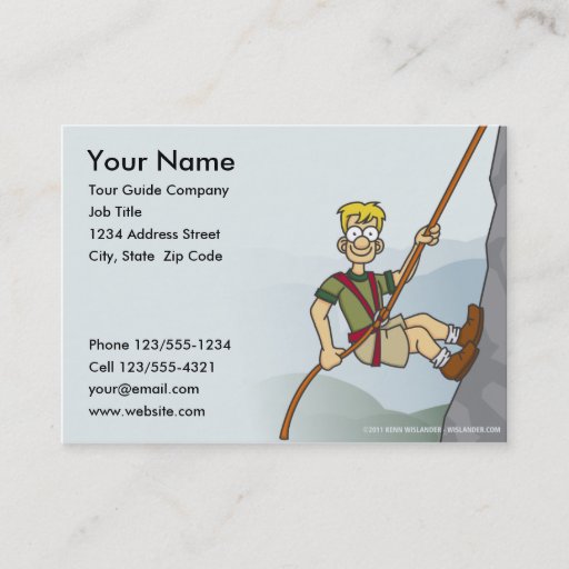 Customizable Tour Guide Business Card