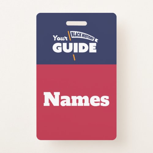 Tour Guide Name Tags _ Orange Badge