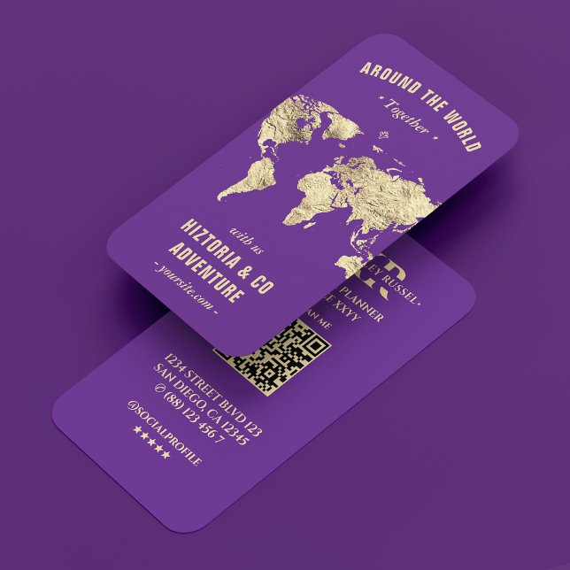 Tour Guide Travel Planner World Map Royal Purple Business Card (Tour Guide Travel Planner World Map Royal Purple Business Card
☆★
☆★
☆★
☆★
☆★
4.8 out of 5 stars rat)