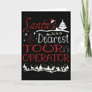 Tour Operator Xmas Job Funny Christmas  Card