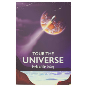 Tour the Universe vintage science fiction poster