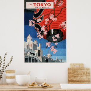 Tour Tokyo, Japan, travel poster, Poster