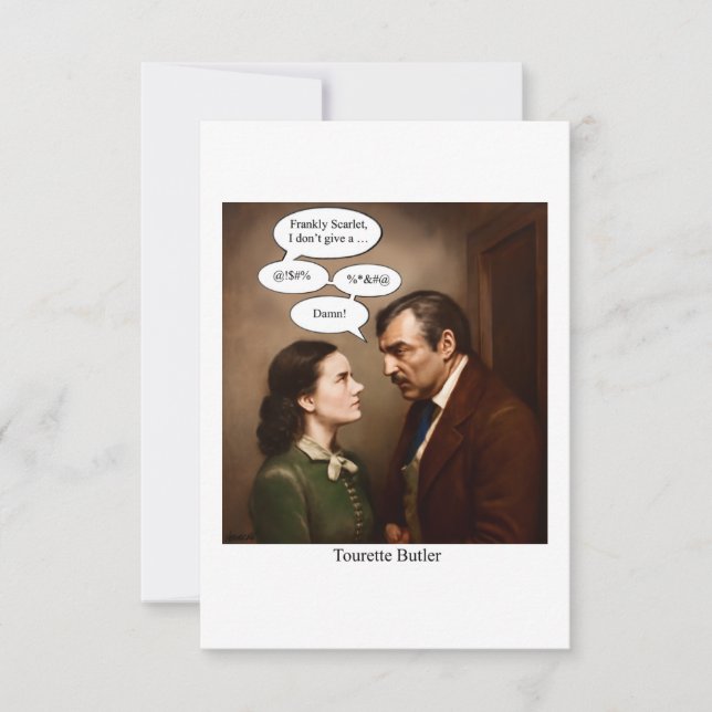 Tourette Butler Invitation (Front)