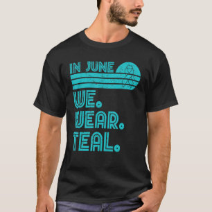 Tourette Syndrome Awareness In June We Wear Teal V T-Shirt