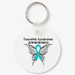 Tourette Syndrome Awareness Tattoo Butterfly Keychain