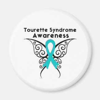 Tourette Syndrome Awareness Tattoo Butterfly Magnet