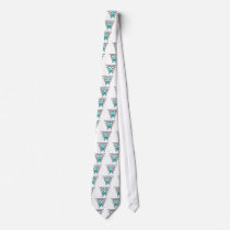 Tourette Syndrome Awareness Tattoo Butterfly Neck Tie