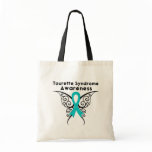 Tourette Syndrome Awareness Tattoo Butterfly Tote Bag