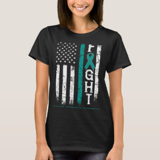 Tourette Syndrome Warrior US Flag T-Shirt