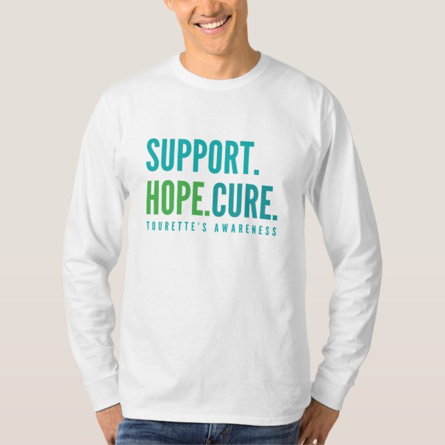 tourette's support hope cure Long Sleeved T-Shirt (Front)
