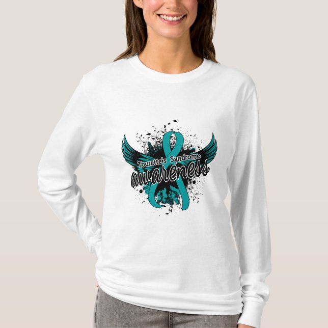 Tourette's Syndrome Awareness 16 (Teal) T-Shirt (Front)