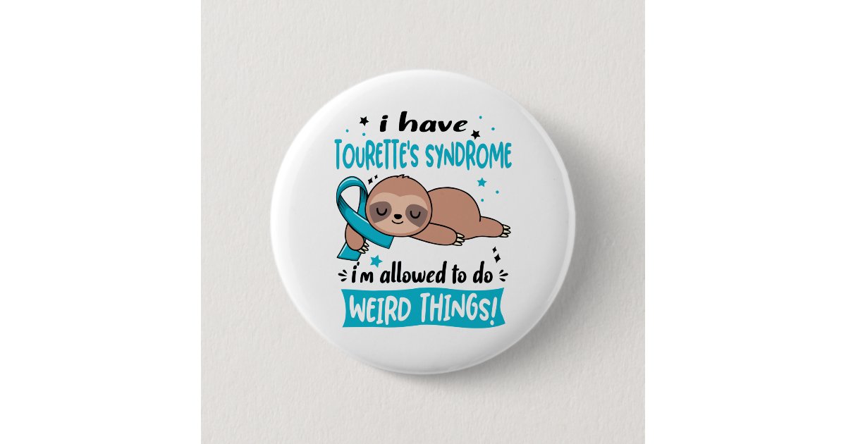 Turrets Ribbon Tourette's Syndrome Awareness Month Ribbon Gifts Button | Zazzle