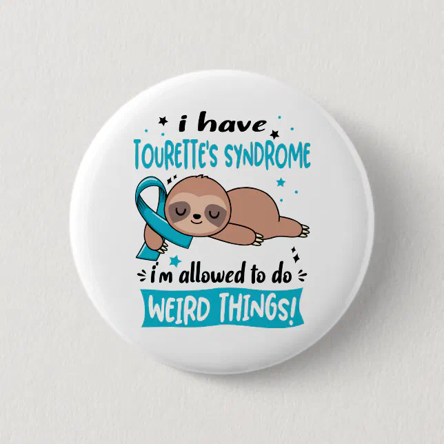 Turrets Ribbon Tourette's Syndrome Awareness Month Ribbon Gifts Button | Zazzle