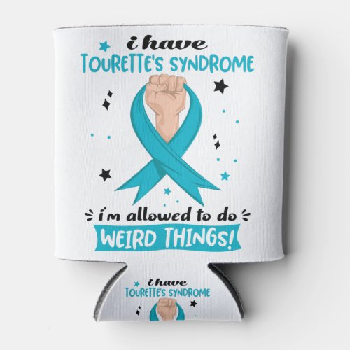 Tourettes Syndrome Awareness Month Ribbon Gifts Can Cooler
