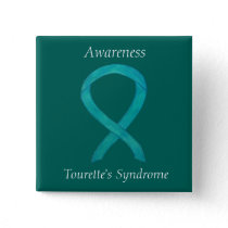 Tourette's Syndrome Awareness Ribbon Custom Pin