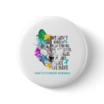 Tourette's Syndrome Awareness Ribbon Support Gifts Button