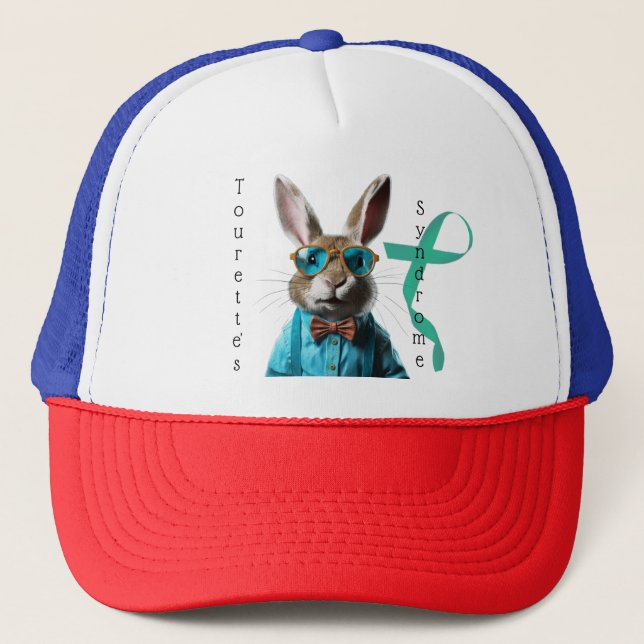 Tourette's Syndrome Rabbit Hat Custom (Front)