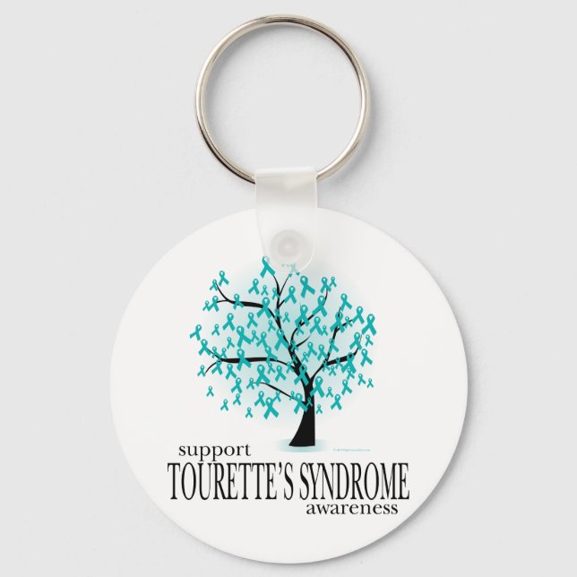 Tourette's Syndrome Tree Keychain (Front)