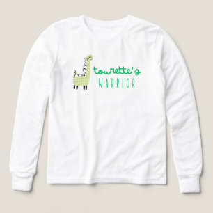 tourette's warrior awareness Girls Long Sleeve Tri-Blend Shirts