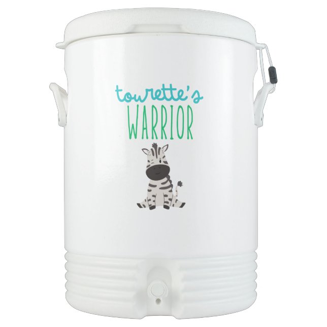 tourette's warrior cute Igloo  Beverage Cooler (Front)
