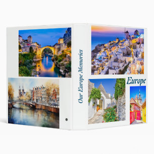 Touring Europe Family Photo Album 3 Ring Binder