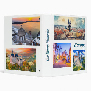 Touring Europe Family Photo Album 3 Ring Binder