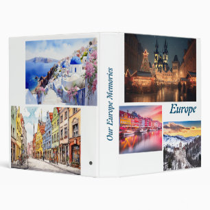 Touring Europe Family Photo Album 3 Ring Binder