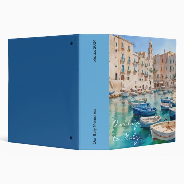 Touring Italy Photo Album Book 3 Ring Binder (Background)