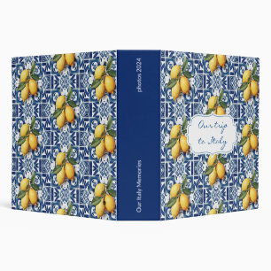 Touring Italy Photo Album Book 3 Ring Binder