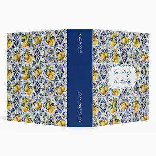 Touring Italy Photo Album Book 3 Ring Binder