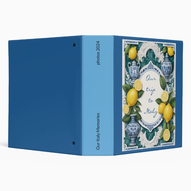 Touring Italy Photo Album Book 3 Ring Binder (Background)