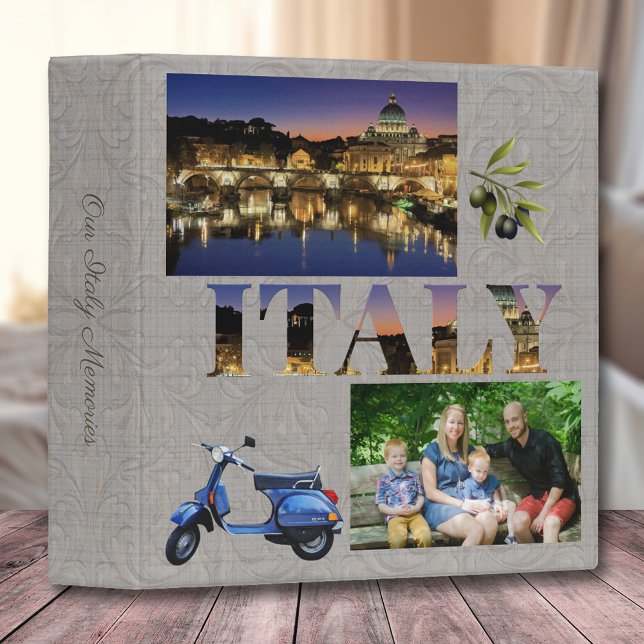 Touring Italy Photo Memoir Album 3 Ring Binder (Creator Uploaded)