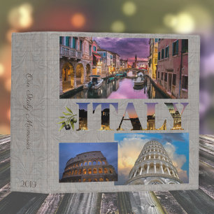 Touring Italy Photo Scrapbook Album 2 inch 3 Ring Binder