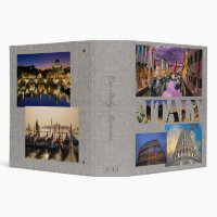 Touring Italy Photo Scrapbook Album 2 inch 3 Ring Binder