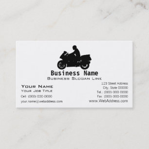 Touring Motorcycle Business Card