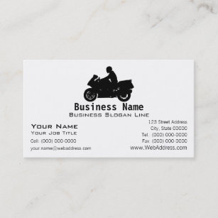 Touring Motorcycle Business Card