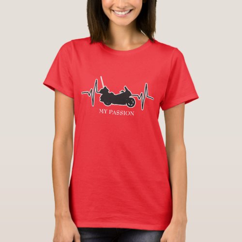Touring Motorcycle _ My Passion Heartbeat T_Shirt