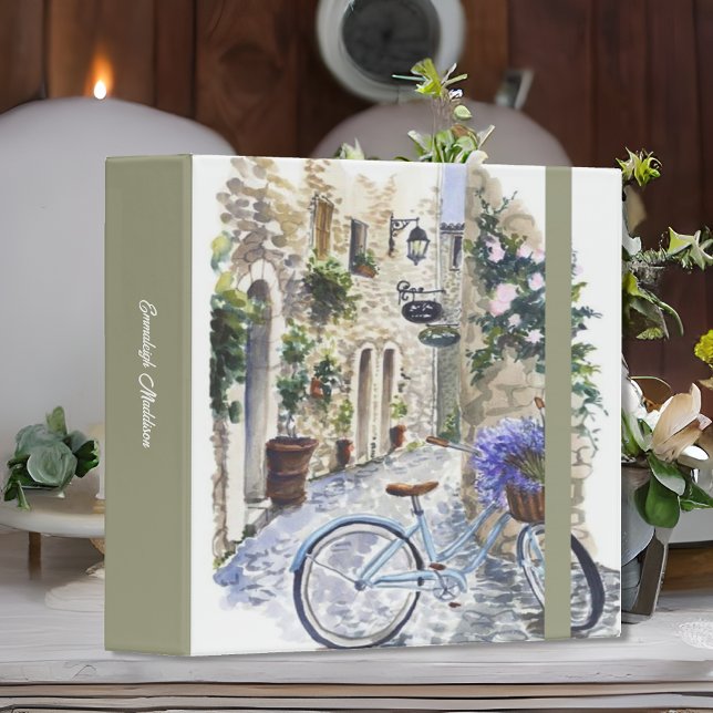 Touring the Village on a Bicycle 3 Ring Binder (Creator Uploaded)