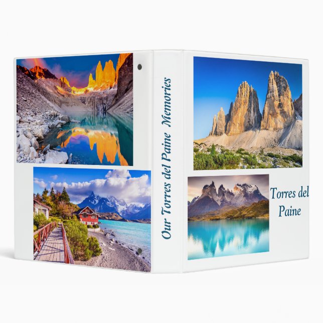 Touring Torres del Paine Family Photo Album 3 Ring Binder (Background)